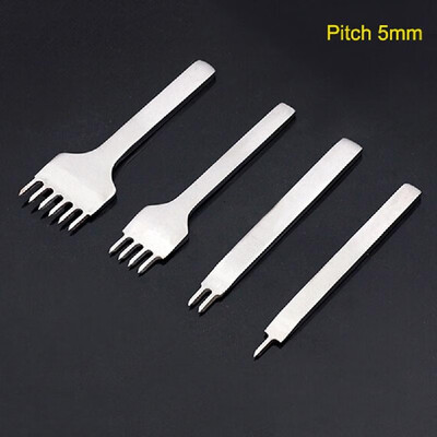

Leather Stitching Hole Punches Punch Tool 4 Pcs Hand Sewing Prongs Leather Craft Tools Spacing 6mm