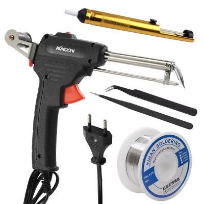 

KKmoon 60W Manual Soldering Machine Household Electric Iron Set Handheld Soldering Iron Rework Station Soldering Tool Kit