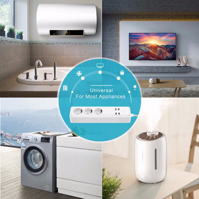 

Wi-Fi Extension Socket Smart Power Strip 3 Outlets&4 USB Charging Ports Surge Protector 3 Plug Standard Supported Price US