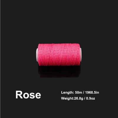 

10mm 50 Meters Long Flat Waxed Thread Waxed String for Leather Sewing