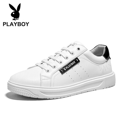 

Playboy PLAYBOY classic fashion casual white shoes male comfort wild PL611047 white black 39