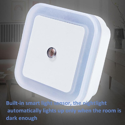 

Smart Intelligent Plug-in Energy-saving LED Night Light Lamp with Dusk To Dawn Sensor for Hallway Kitchen Bathroom Bedroom Stairs