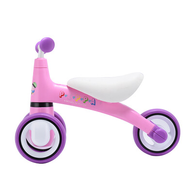 

Lebei children scooter walker 1-3 years old slide car baby yo car child balance car no pedal pink pig Peggy genuine authorized