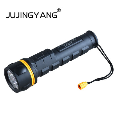 

JUJINGYANG LED glare 3 D battery flashlight outdoor climbing camping lighting waterproof flashlight