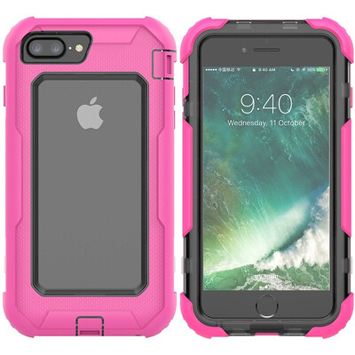 

MOONCASE Samsung Galaxy S9 Sliding Set Griffin Mobile Shell Series - Rose Red Gray