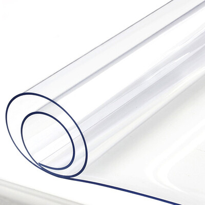 

PVC Transparent Soft Glass Crystal Plate Plastic Tablecloth Table Mat