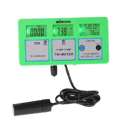 

KKmoon New Professional 4 in 1 Multi-parameter Water Testing Meter Digital LCD Tri-Meter Multi-function Water Quality Monitor pHR