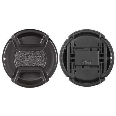 

55mm Center Pinch Snap-on Lens Cap Cover Keeper Holder for Canon Nikon Sony Olympus DSLR Camera Camcorder