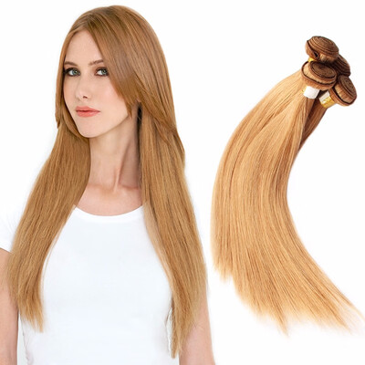 

Nami Hair Blonde Brazilian Straight Human Hair Bundles 27 Pure Color 4 Pieces 100 Human Hair Weave Extensions