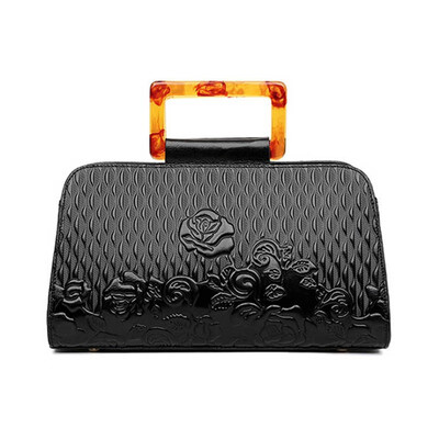 

SUWERER 2019 New Top cowhide fashion women Genuine Leather handbags luxury handbags designer embossed bag tote women hangdags
