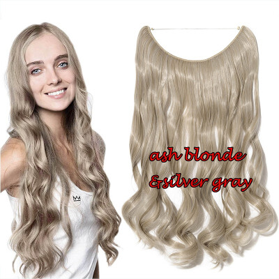 

Invisible wire flip in hair extension full head as natural Curly Wavy