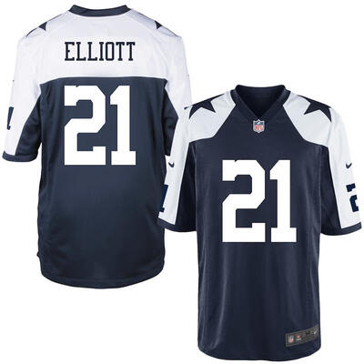 

Youth Football Jersey Dallas Cowboys Ezekiel Elliott Navy Alternate Game Jersey