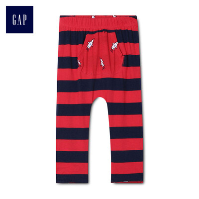 

GAP flagship store baby boy cotton comfortable two-sided kangaroo pocket pants 850884 red 12-18M