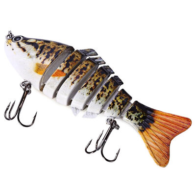

10cm Fishing Lure Artificial Hard Bait 7 Jointed Sections Swimbait