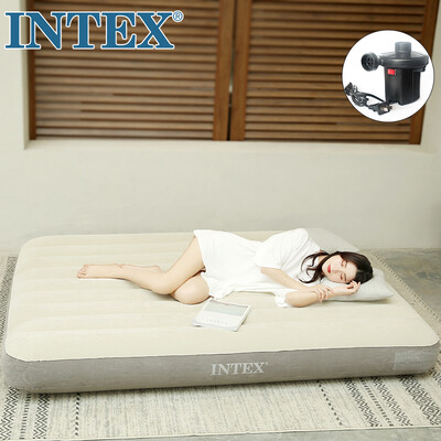 

INTEX line pull technology new 64103 line pull inflatable sheets people camping air bed outdoor folding bed home recliner air bed outdoor mat 15220325cm