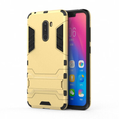 

for Xiaomi Pocophone F1 Shockproof Hard Phone Case for Xiaomi Pocophone F1 Poco F1 618" Armor Case Back Cover Fundas Capa Etui