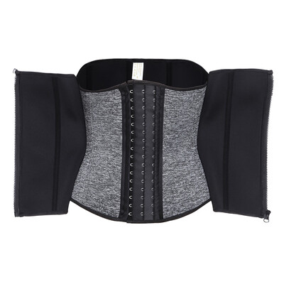 

SLIMBELLE 6 steel Boned Waist Trainer Corset With Zipper Workout Body Shaper Girdle