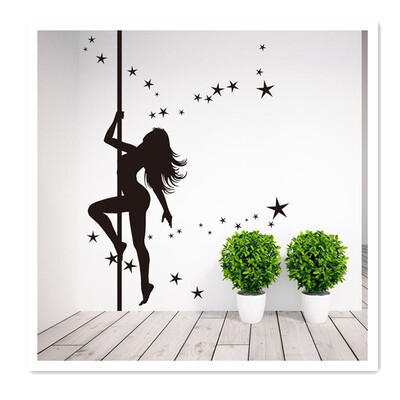 

Hot sale explosion girl wall stickers decorative painting mural custom wallpaper