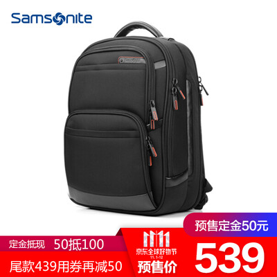 

Samsonite WHARTON men&women shoulder bag multi-function business backpack travel bag 156-inch computer bag 36B09009 black