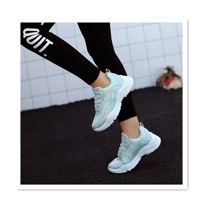 

2018 autumn new wild old shoes female Harajuku casual shoes Korean mesh breathable running shoes