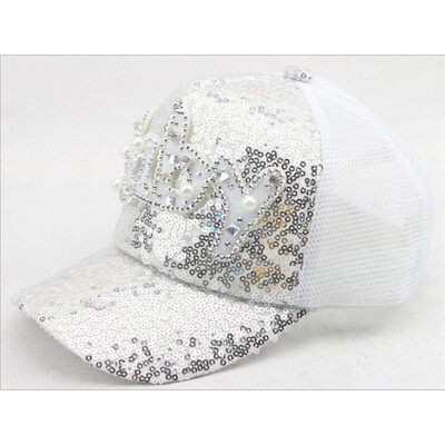 

Unisex Kid Cute Baseball Cap Fashion Glittering Sequin Casual Summer Cool Hat
