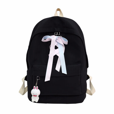

Sweet Youth Backpack for Teenage Girl Cute Ribbons Backpacks Women Large Laptop School Bag Bagpack for Teen Fashion Daypack Bags