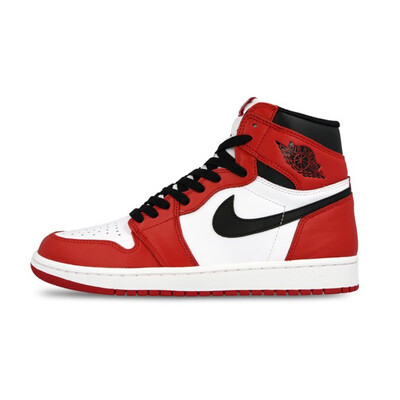 

Nike Air Jordan 1 Retro High-top OG Authentic Red White Breathable Mens Basketball Shoes Sneakers For Men Shoes555088-101