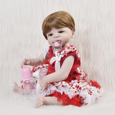

23 Inch New Arrival Reborn Babies Boy Full Silicone Vinyl Baby Dolls Lifelike Newborn Doll 57 cm Alive Kids Toy Birthday Gifts