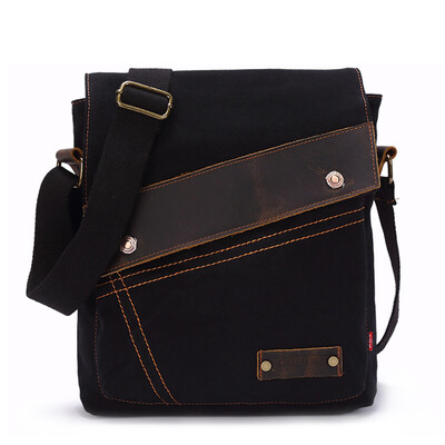 

Canvas Crossbody Men Vintage Messenger Large Shoulder Casual Travel Bags