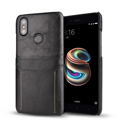 

Luxury Phone Case for XiaoMi Mi 6X ASK Mi A2 Calf Skin PU Leather Cell Phone Case Back Cover Mobile Case Covers