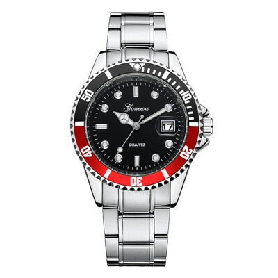 

GON001 Men Analog Quartz Alloy Wrist Watch with Date Window