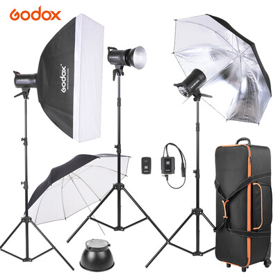 

Godox SK300-D 3 300WS Studio Photo Strobe Flash Light Kit with 3 Light Stand 1 Softbox 1 Reflector Umbrella 1 Soft