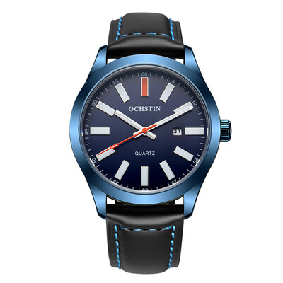 

OCHSTIN GQ048A Men Leather Quartz Calendar Sport Military Watch