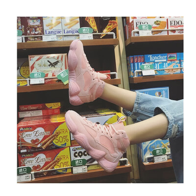 

2018 autumn new mesh casual shoes sports shoes womens shoes trend old shoes flat with coconut shoes