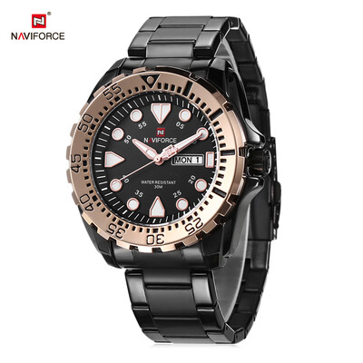 

NAVIFORCE 9105 Male Quartz Watch Calendar Luminous Men Wristwatch