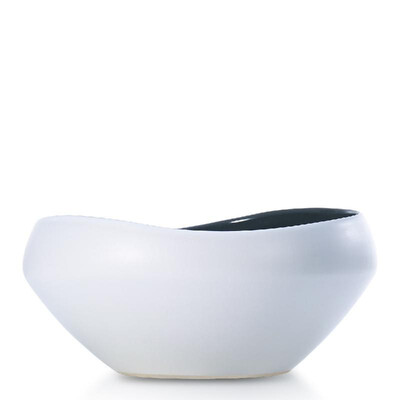 

Semi-glossy Ceramic Fruit Bowl Decorative Centerpiece Bowl Best for Serving for Fruit Salad Unique Modern Design