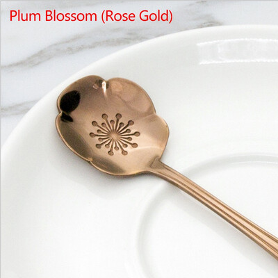 

NeillieN Stainless steel spoon coffee spoon cherry spoon Golden Rose spoon companion gift spoon creative gift spoonladle