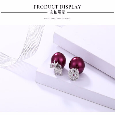 

Yoursfs s925 Silver European style Christmas series earrings Santa claus Christmas tree Snowman deer Snowflake Diamond Stud