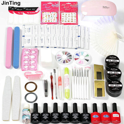 

Nail LED Dryer Lamp 6W USB or 48W Led Lamp Kit 6pcs Nail Polish&Uv Building Gel Paint Gel for Nails Set for Manicure