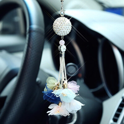 

Car Decoration Accessories Ornaments Car Interior rearview mirror Hanging Pendant fashionable Diamond Crystal Ball Nice gift