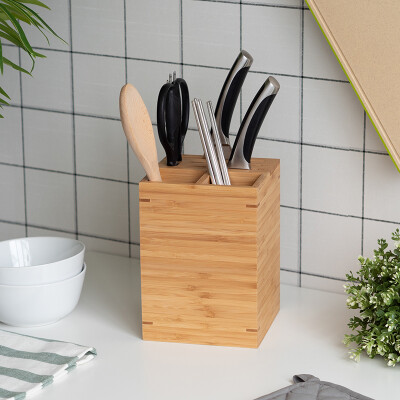

Beijing Tokyo bamboo knife holder knife home kitchen tool rack rack storage rack removable anti-mold kitchen knife supplies shelf
