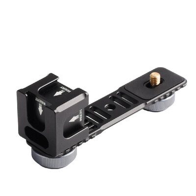 

Universal Aluminium Alloy Gimbal Extention Bar Bracket Adapter with 4 Cold Shoe Mount 14 Inch Screw Adapter for LED Video Light