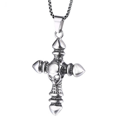 

Stainless Steel Cross Necklace For Men Woman Punk Cute Vintage Rock Hiphop LP00101