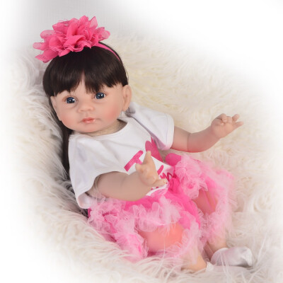 

Fashion Reborn Alive Girl Doll Soft Vinyl 22 55cm Realistic Princess Baby Doll Toy For Kids Christmas Birthday Gifts Long Hair