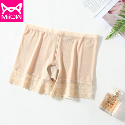 

Cat Man MiiOW Womens Safety Pants Womens Underwear Womens Anti-Gloss Leggings Womens Ice Silk Sweats No Traces Sexy Singles Color