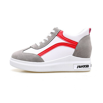 

Women Shoes 2019 New Spring&Autumn Waterproof Wedges Woman Casual Shoes Platform Heels Female Leisure White&Black Women Sneak
