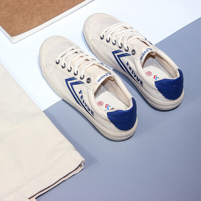 

Dafu Feiyue feiyue men&women retro Harajuku style beige casual couple low canvas small white shoes 939 m blue 39