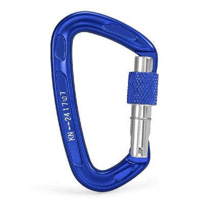 

24KN Twist Locking Gate Carabiner Heavy Duty Auto Lock Carabiner Outdoor D-ring Buckle Climbing Rappelling Canyoning Hammock Locki