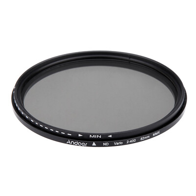 

Andoer 82mm ND Fader Neutral Density Adjustable ND2 to ND400 Variable Filter for Canon Nikon DSLR Camera