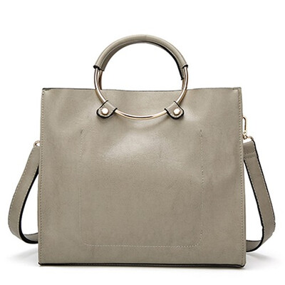 

Crossbody Bags For Women Designer Handbags 2019 Luxury Famous Brands PU Leather Shoulder Bag Vintage Metal Ring Handbag
